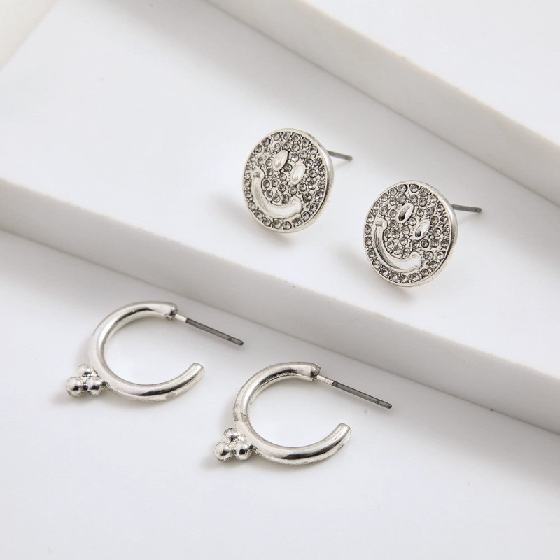 SET DE AROS MARINA PLATEADO I-D - 1