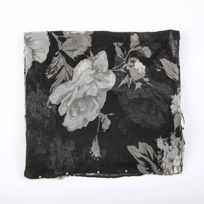 PAÑUELO ESTAMPADO LEEDS BLACK I-D - 1
