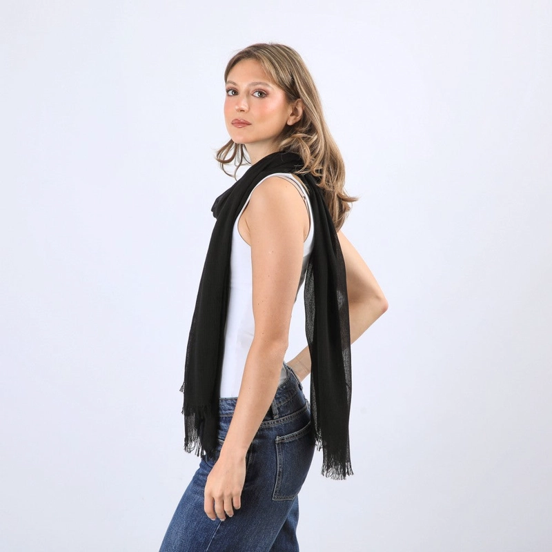 PAÑUELO SOLID BLACK BLACK I-D - 2