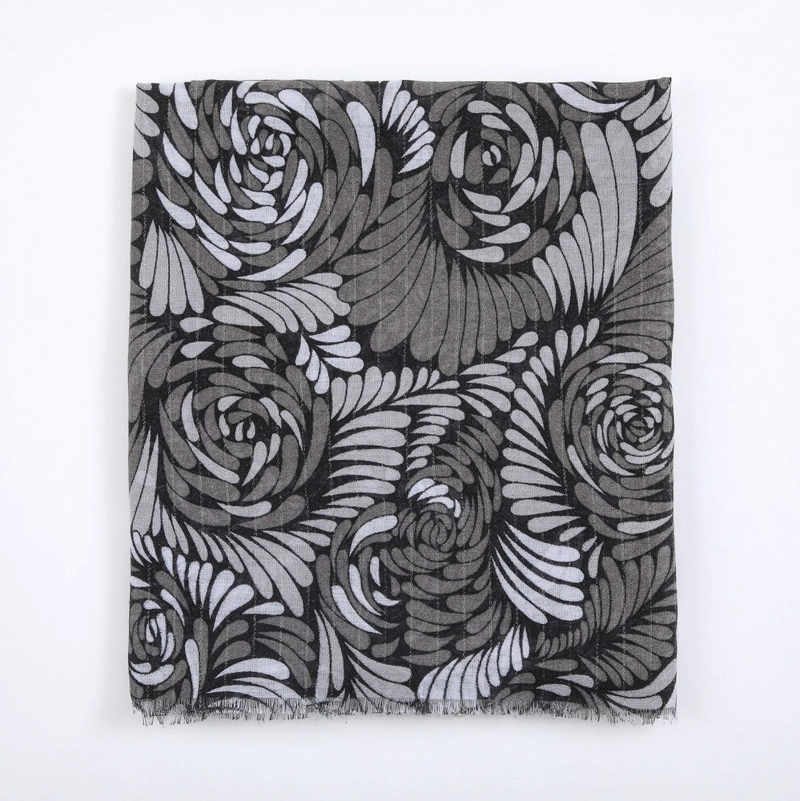 PAÑUELO ESTAMPADO ANTIBES BLACK I-D - 1