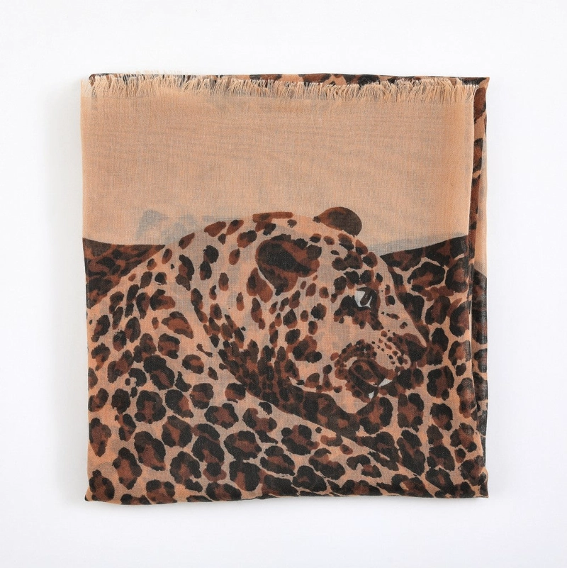 PAÑUELO ESTAMPADO ROUBAIX BEIGE I-D - 1