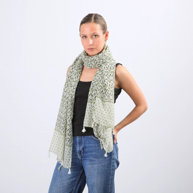 PAÑUELO ESTAMPADO ALAMO GREEN I-D - 2