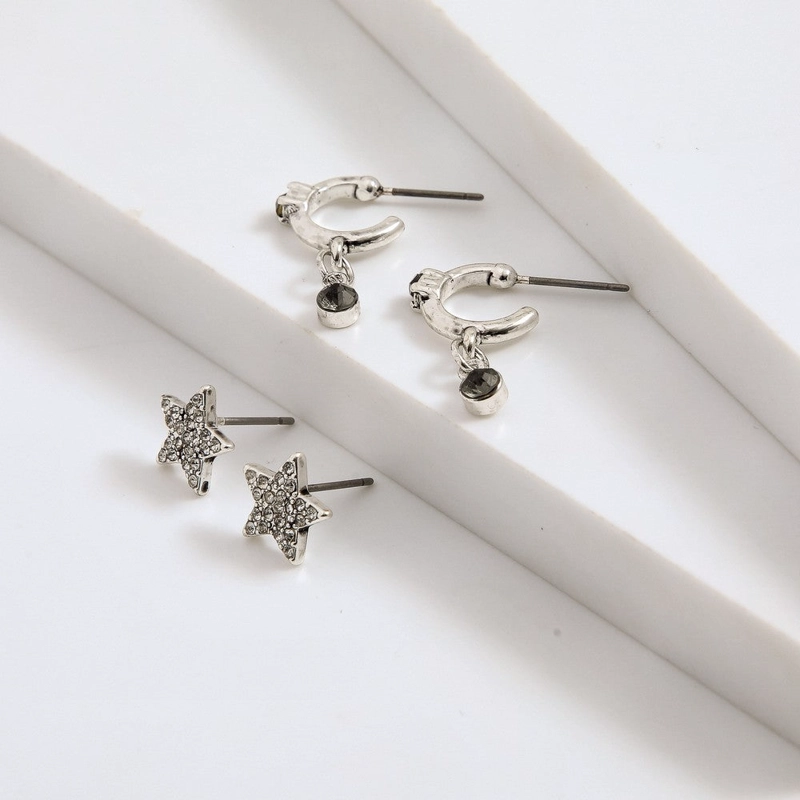 SET DE AROS NEREA PLATEADO I-D - 1