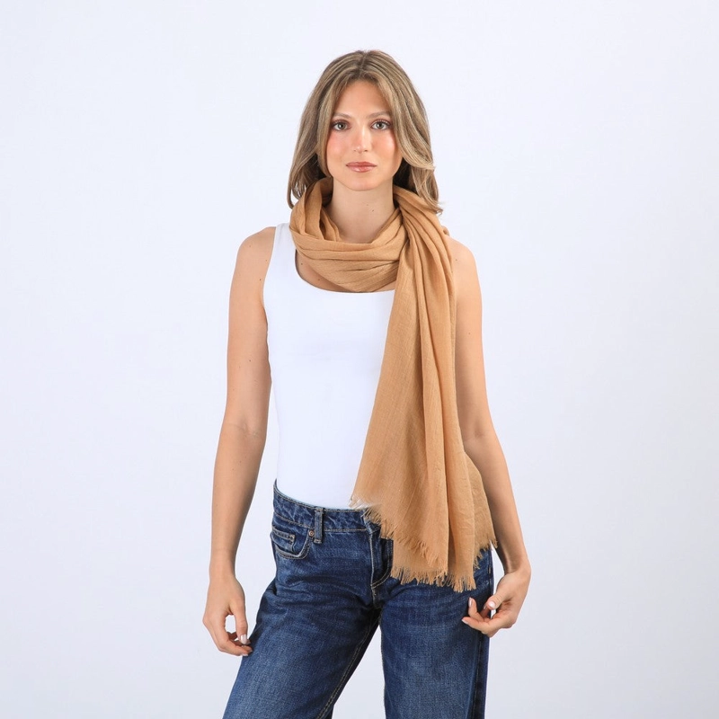 PAÑUELO LISO METZ BEIGE I-D - 2