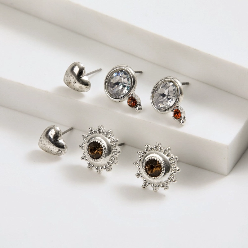 SET DE AROS MARY PLATEADO I-D - 1