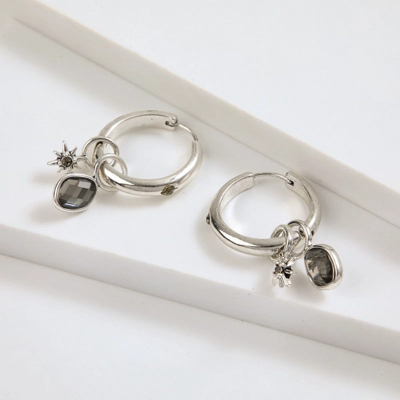 AROS ARGOLLAS NURIA PLATEADO I-D - 1