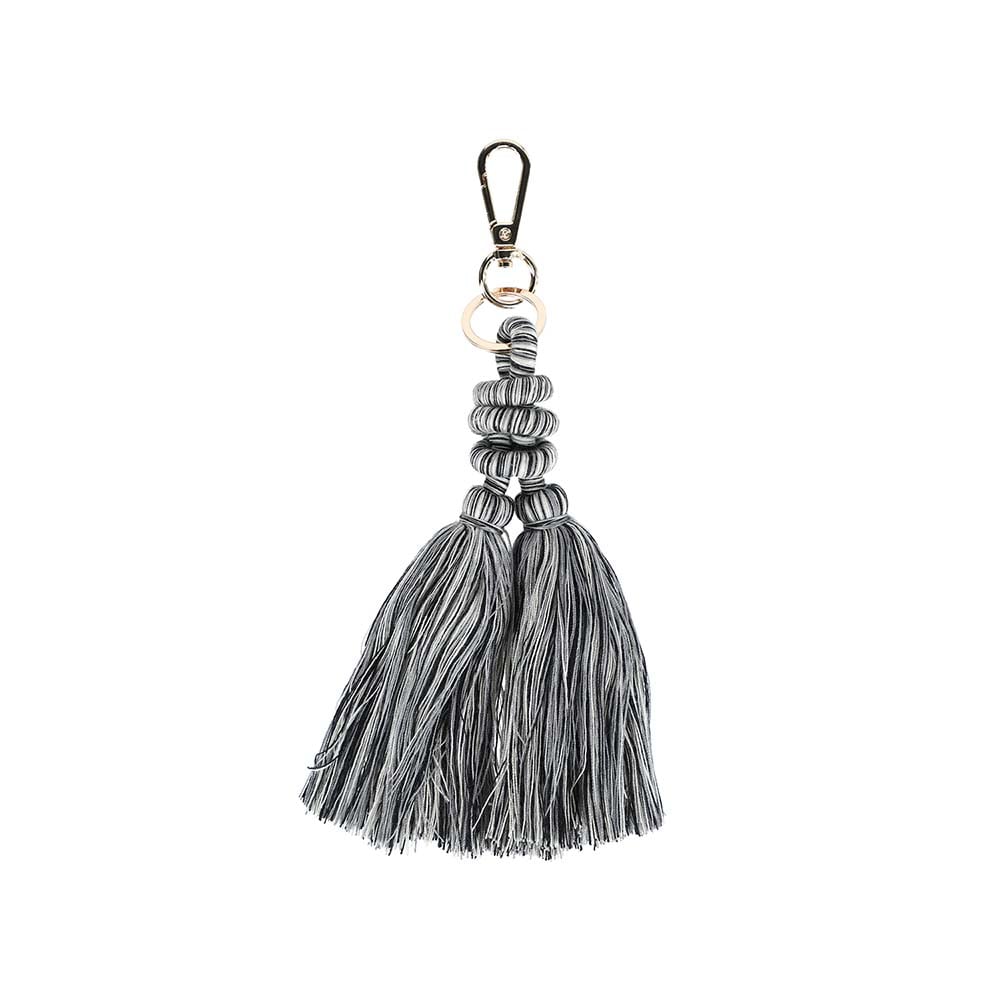 LLAVERO BORLA GRIS TATIENNE - 1