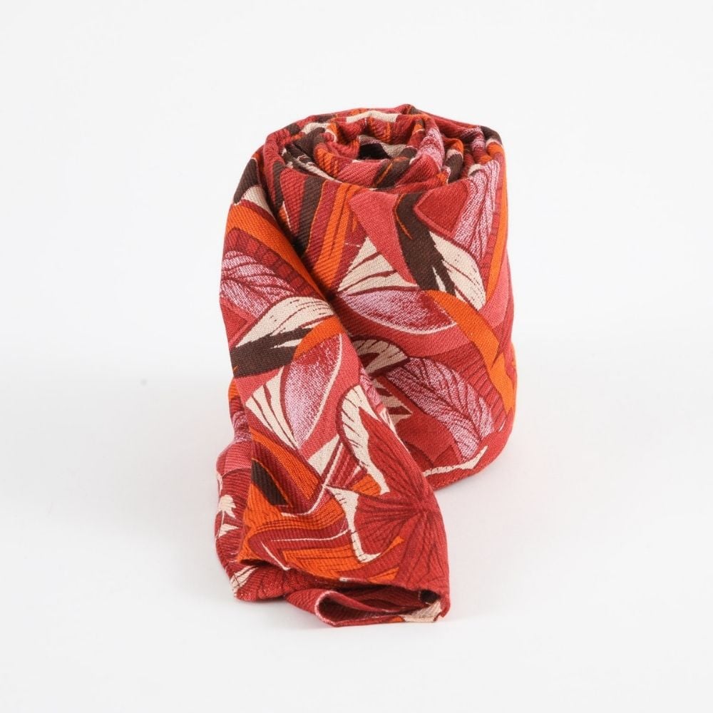 PAÑUELO ESTAMPADO ODA FUCSIA TATIENNE - 1