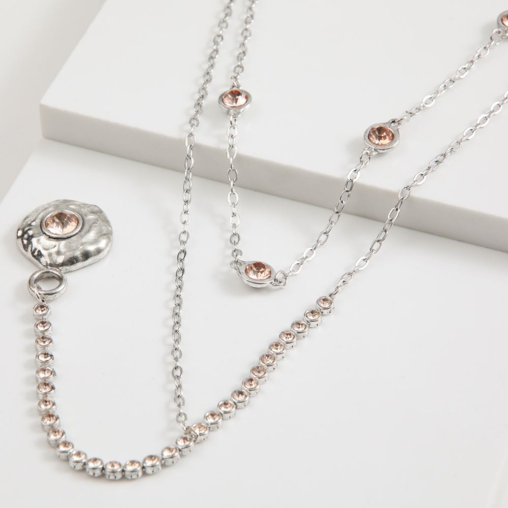 COLLAR CORTO ROE PLATEADO TATIENNE - 1