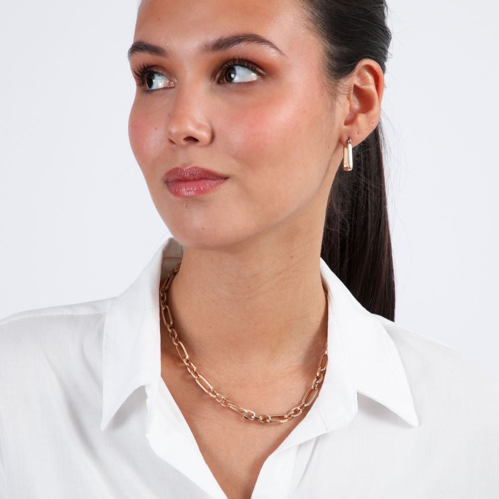 SET DE COLLAR Y ARGOLLAS DORADO TATIENNE - 2