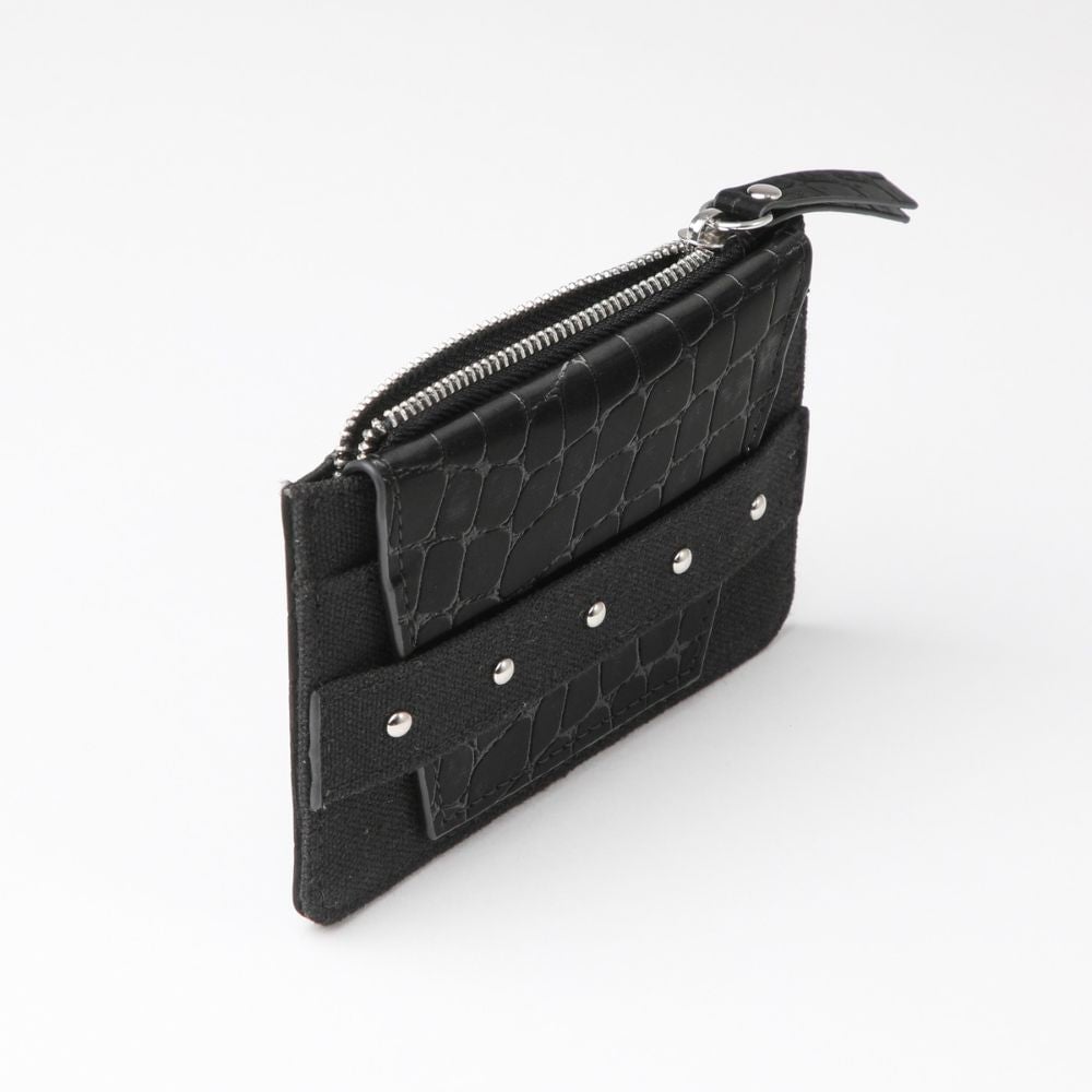 TARJETERO TIM ECOCUERO CROCO NEGRO TATIENNE - 2