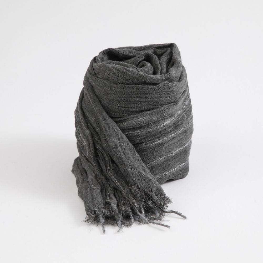 PAÑUELO LISO LINA LUREX GRIS TATIENNE - 1