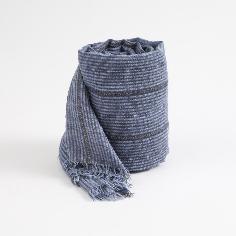 PAÑUELO LISO KATA FLECOS AZUL TATIENNE - 1