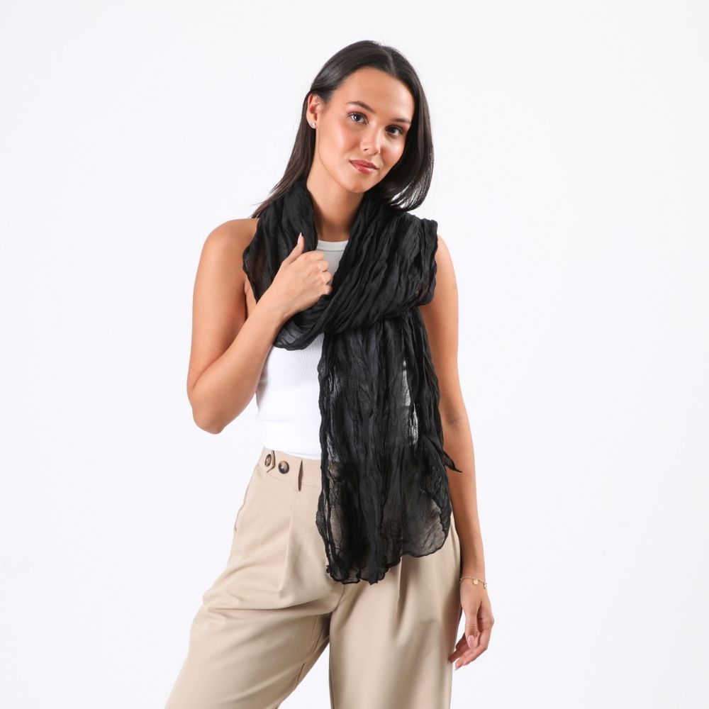 PAÑUELO SOLIDO ZOE NEGRO TATIENNE - 2