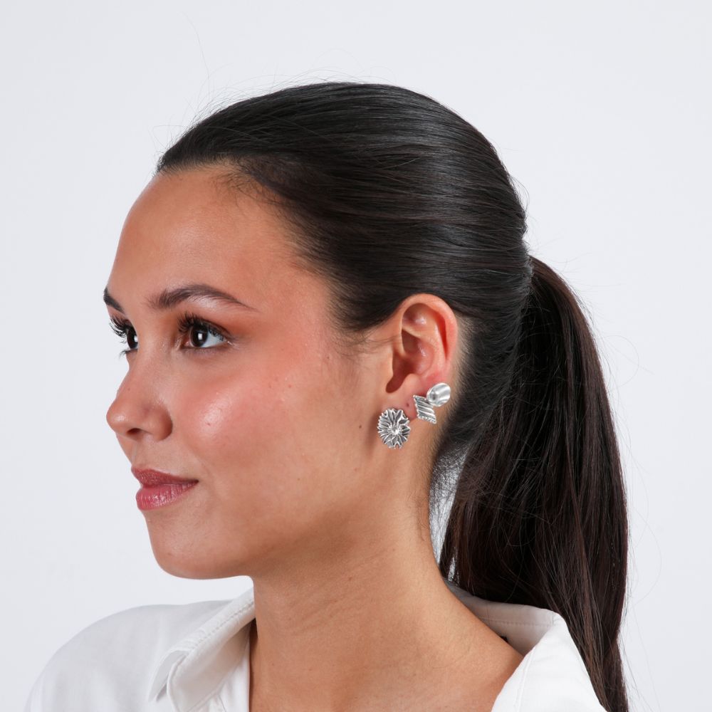 SET DE 3 AROS LINES PLATEADO TATIENNE - 2