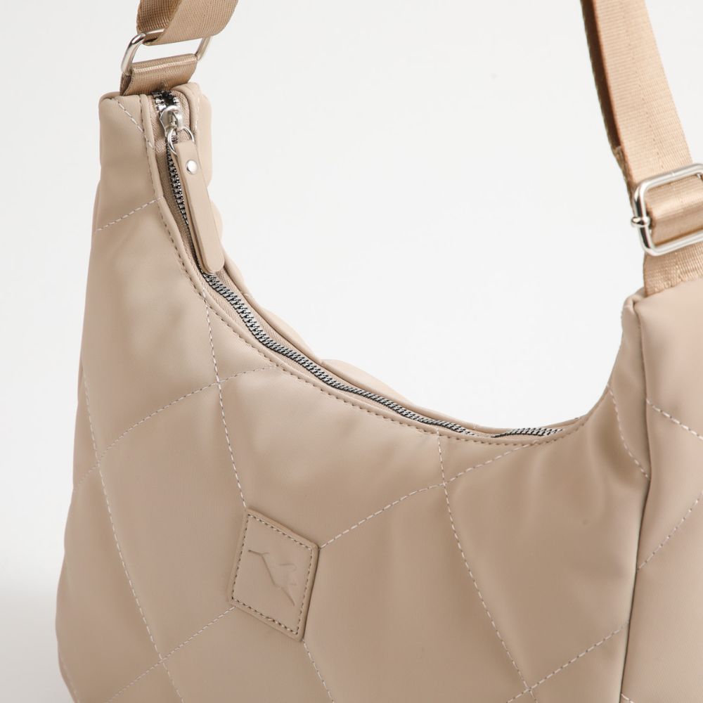 CARTERA BANDOLERA SAMOA NYLON BEIGE TATIENNE - 3