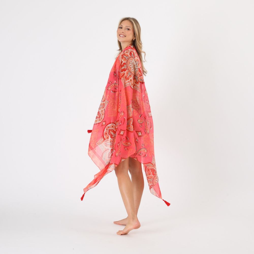 PAREO ESTAMPADO MANDALAS LOTO FUCSIA TATIENNE - 2
