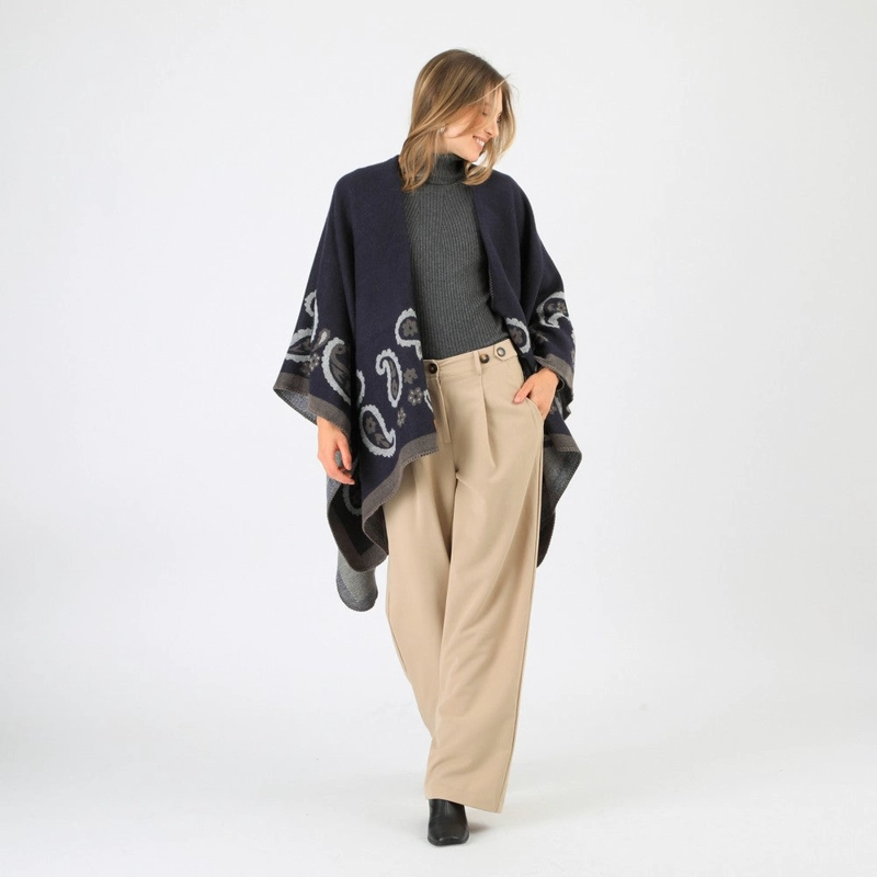 PONCHO PAVEL NAVY TATIENNE - 1