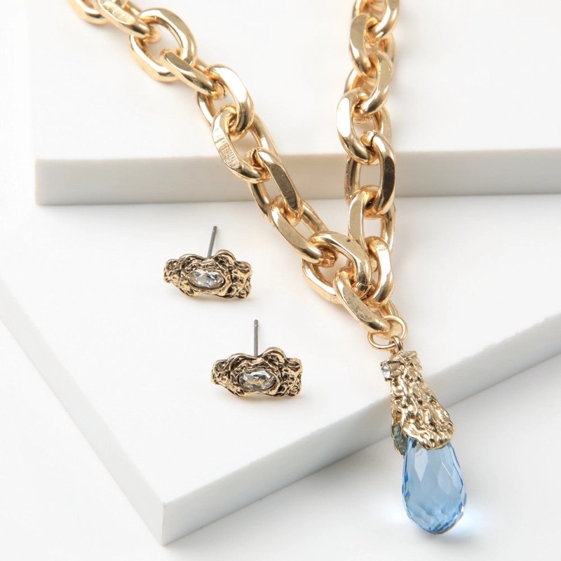SET DE COLLAR CLOE DORADO TATIENNE - 1