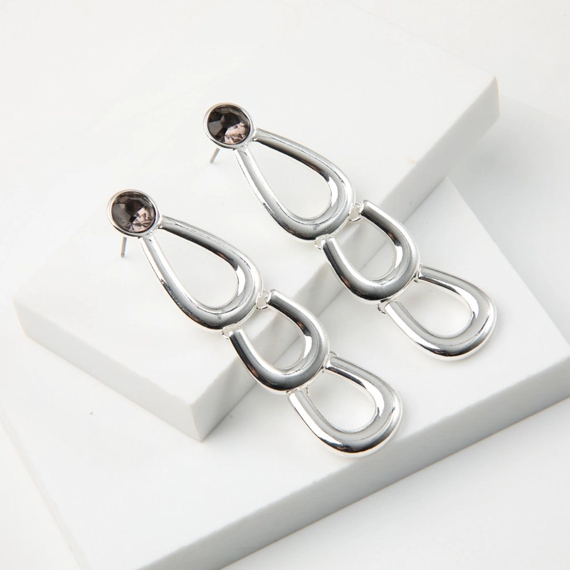 AROS LARGOS TALIA PLATEADO TATIENNE - 1