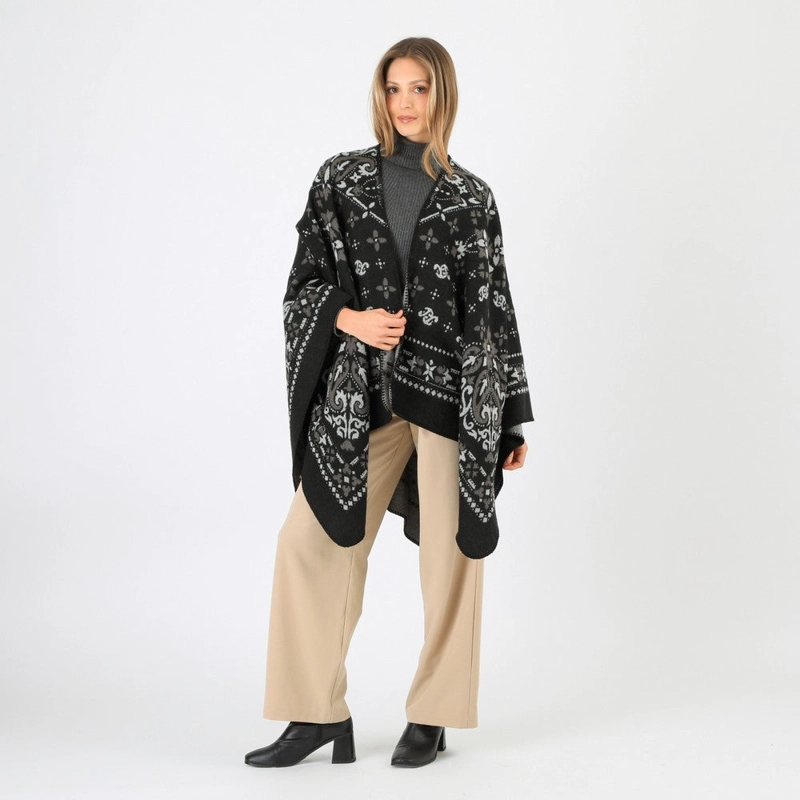PONCHO SVEN BLACK TATIENNE - 1