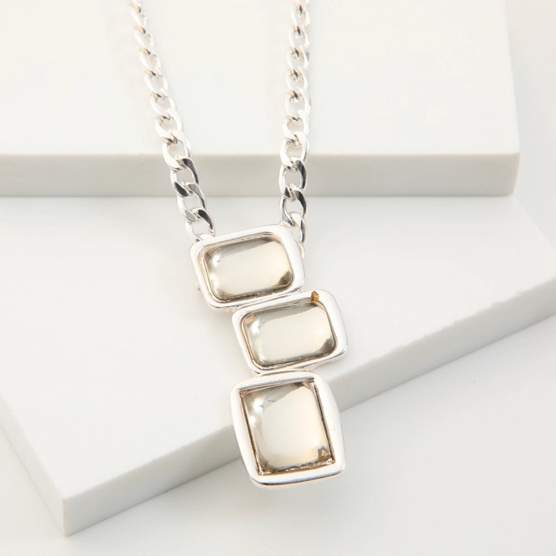 COLLAR CORTO DEMA PLATEADO TATIENNE - 1