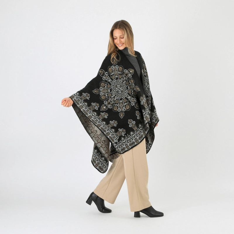 PONCHO ROLF BLACK TATIENNE - 2