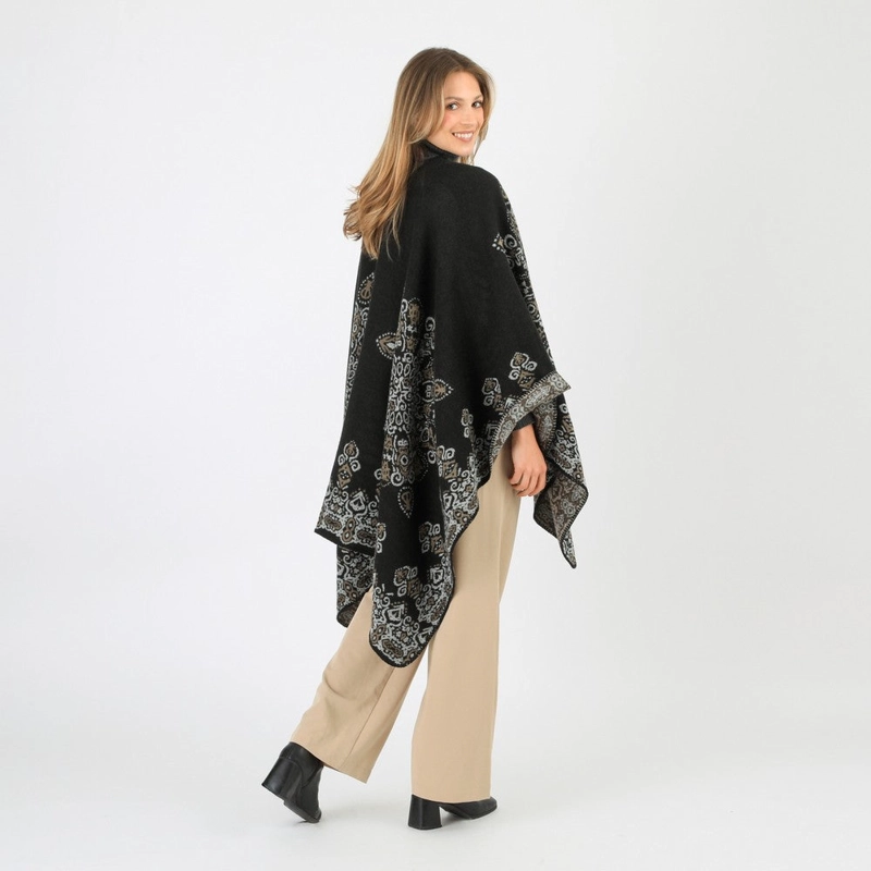 PONCHO ROLF BLACK TATIENNE - 3