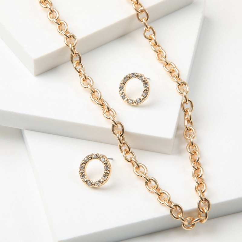 SET DE COLLAR BRIA DORADO TATIENNE - 1