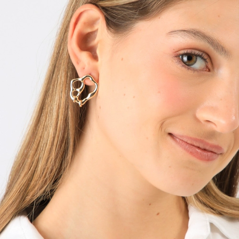 AROS PEGADOS CORA DORADO TATIENNE - 2