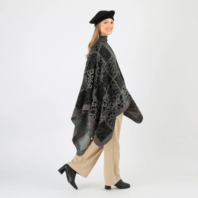 PONCHO YVES BLACK TATIENNE - 2