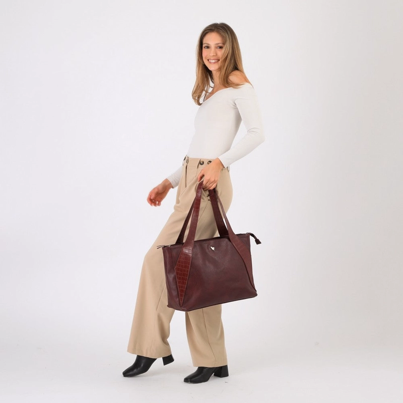 CARTERA TOTE MEKONG BURGUNDY TATIENNE - 3