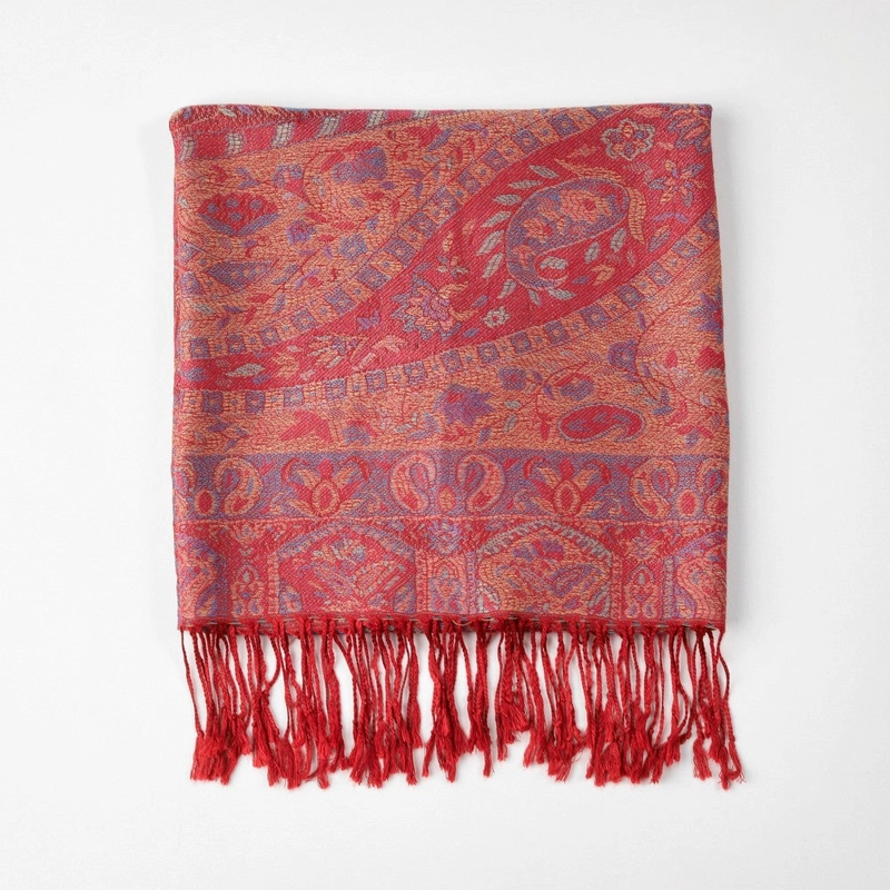 PAÑUELO JACQUARD KARLA ROJO TATIENNE - 1