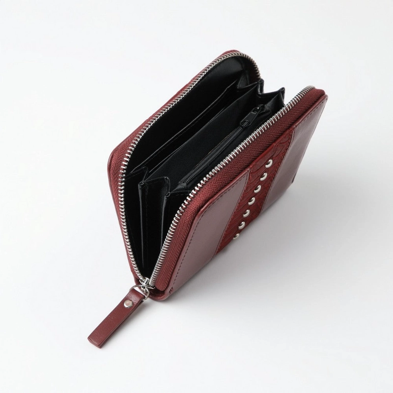 BILLETERA MEDIANA EDEN BURGUNDY TATIENNE - 2