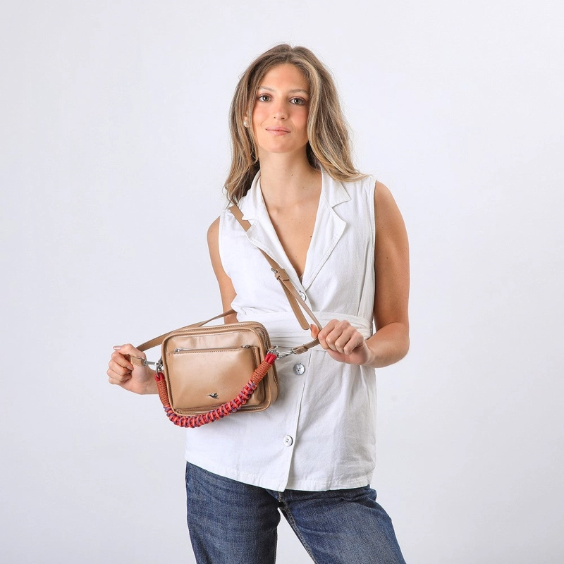 CARTERA CRUZADA YASMIN BEIGE TATIENNE - 4