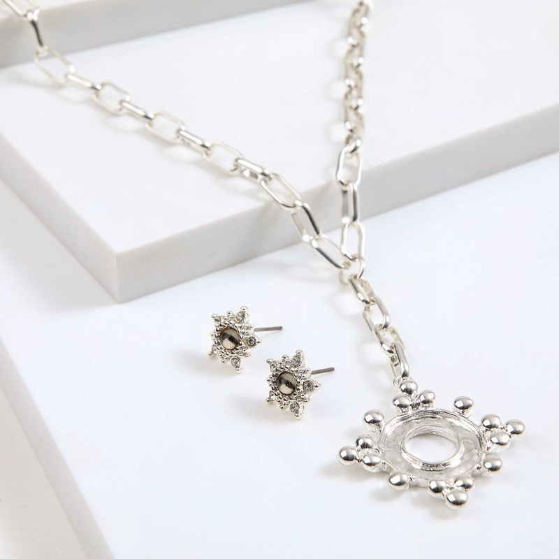 SET DE COLLAR DORA SILVER TATIENNE - 1