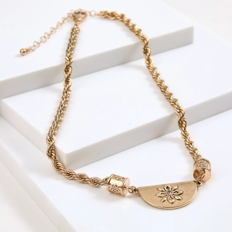 COLLAR CORTO DALIA DORADO TATIENNE - 1