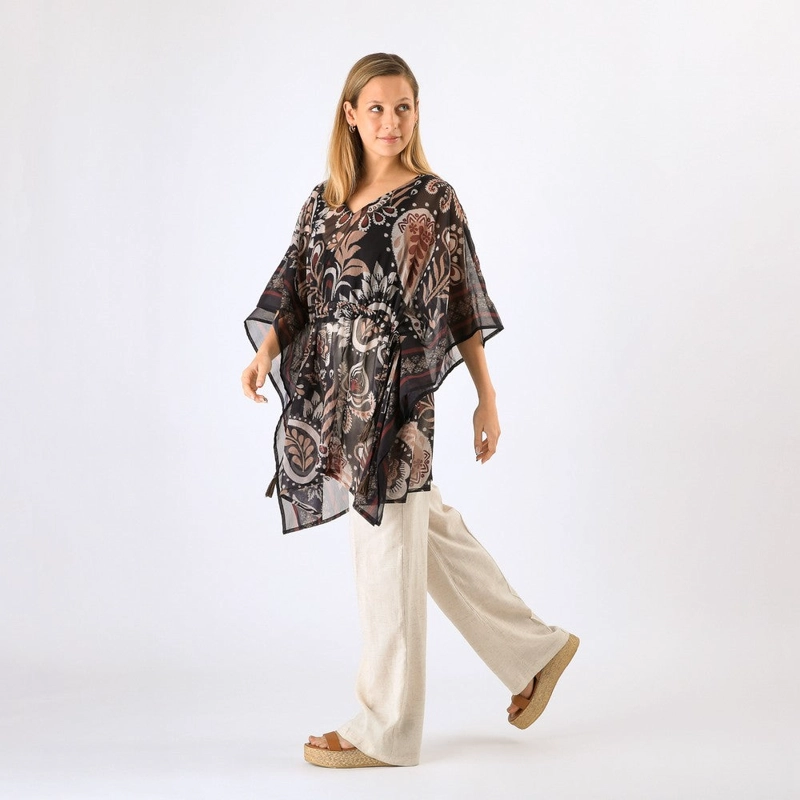 KIMONO CLOSED AMUR BROWN TATIENNE - 1
