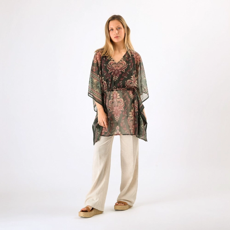 KIMONO CLOSED TURKANA GREEN TATIENNE - 1