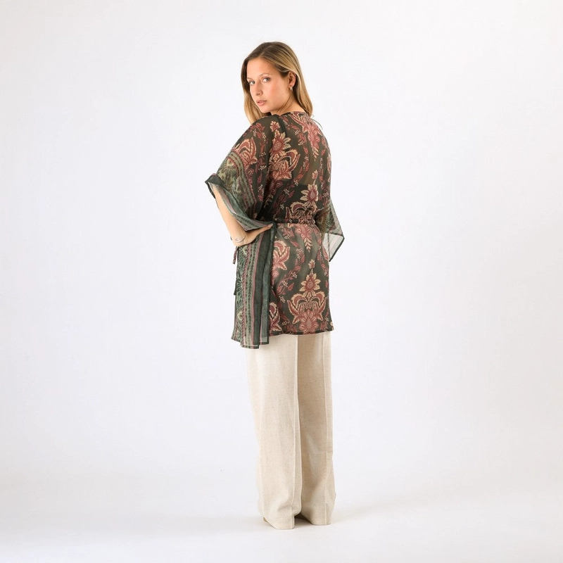 KIMONO CLOSED TURKANA GREEN TATIENNE - 2