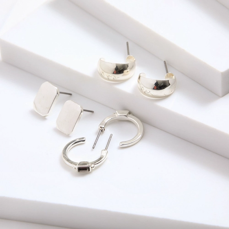 SET DE AROS AIME SILVER TATIENNE - 1