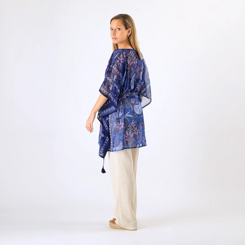KIMONO CLOSED OBI BLUE TATIENNE - 2