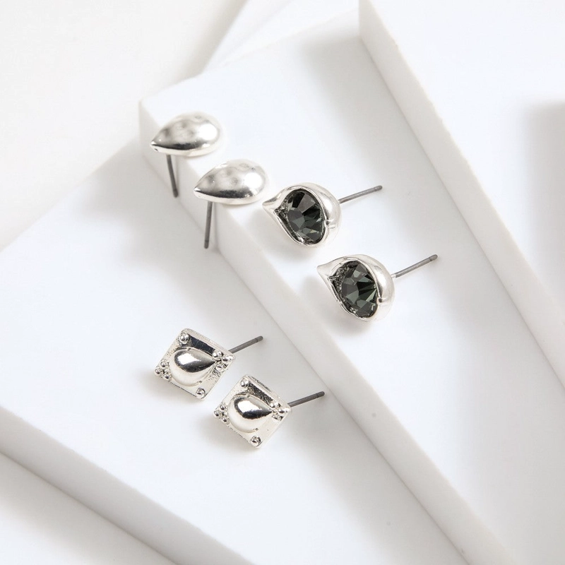 SET DE AROS AISHA SILVER TATIENNE - 1