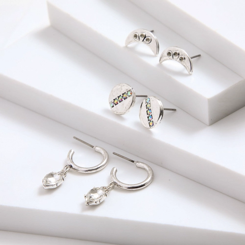 SET DE AROS ELENA SILVER TATIENNE - 1