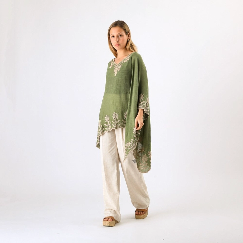 KIMONO CLOSED VAN GREEN TATIENNE - 1