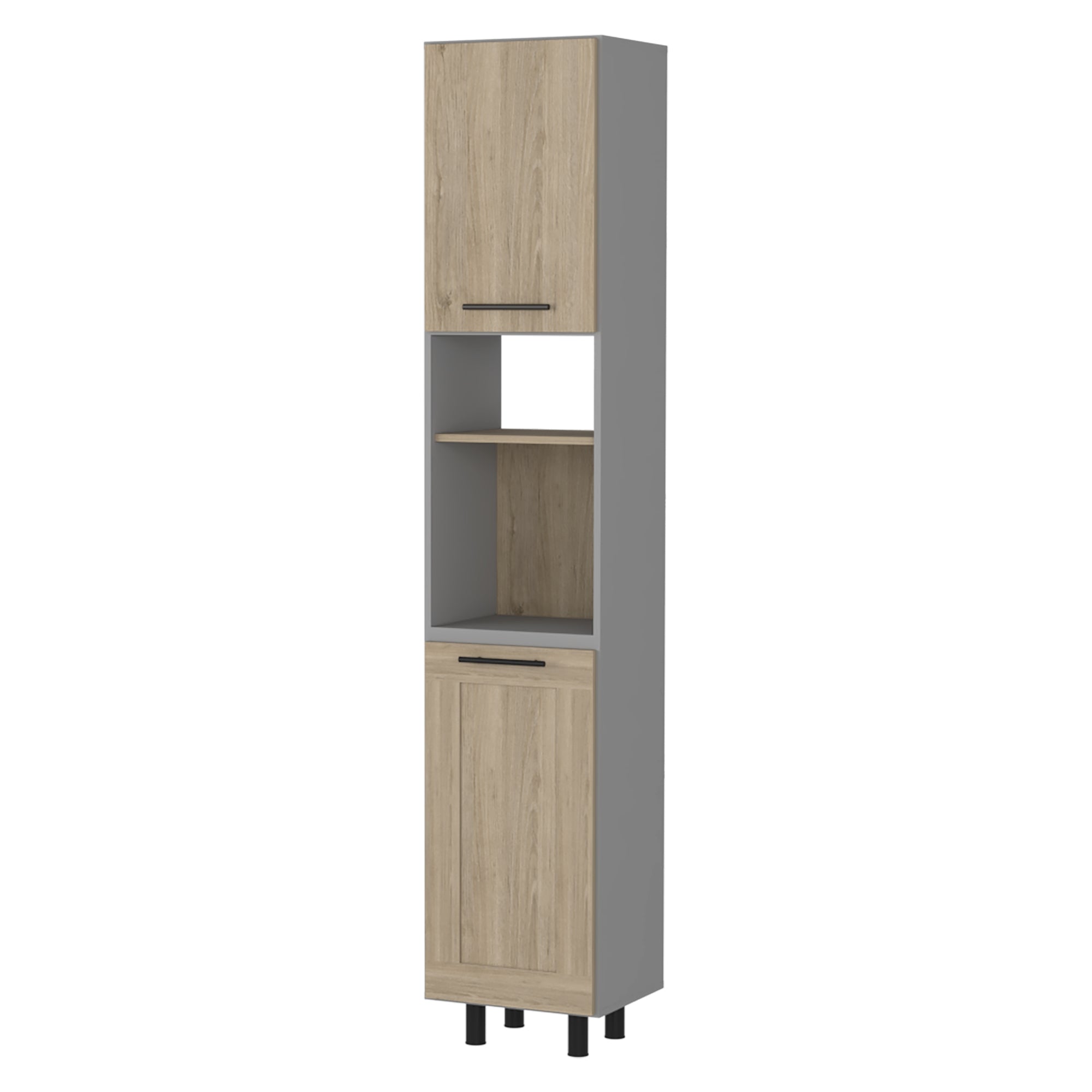 MUEBLE COCINA FMFURNITURE DESPENSA 2 PUERTAS FM-004G GRIS - 1