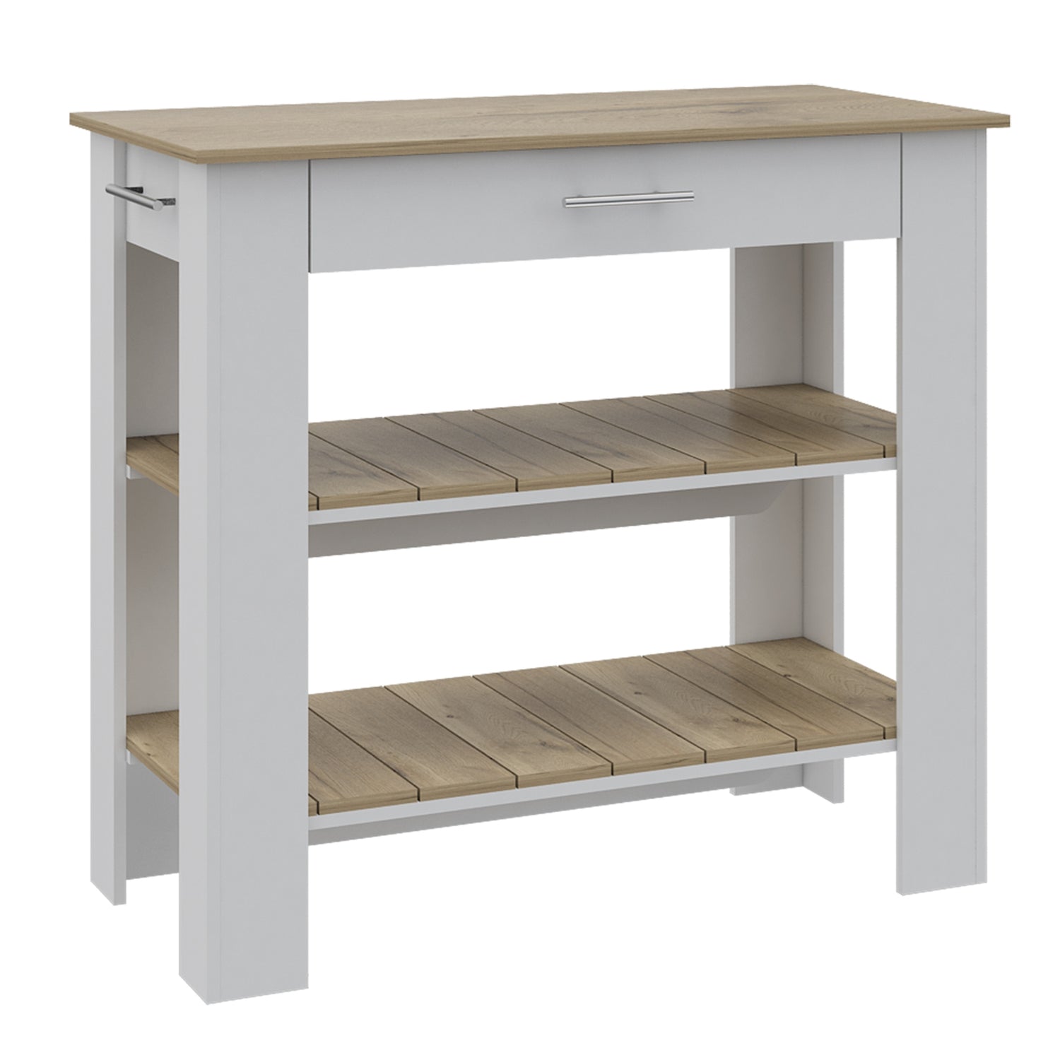 MUEBLE COCINA FMFURNITURE ISLA 101X93X50 CM FM-008B BLANCO - 2