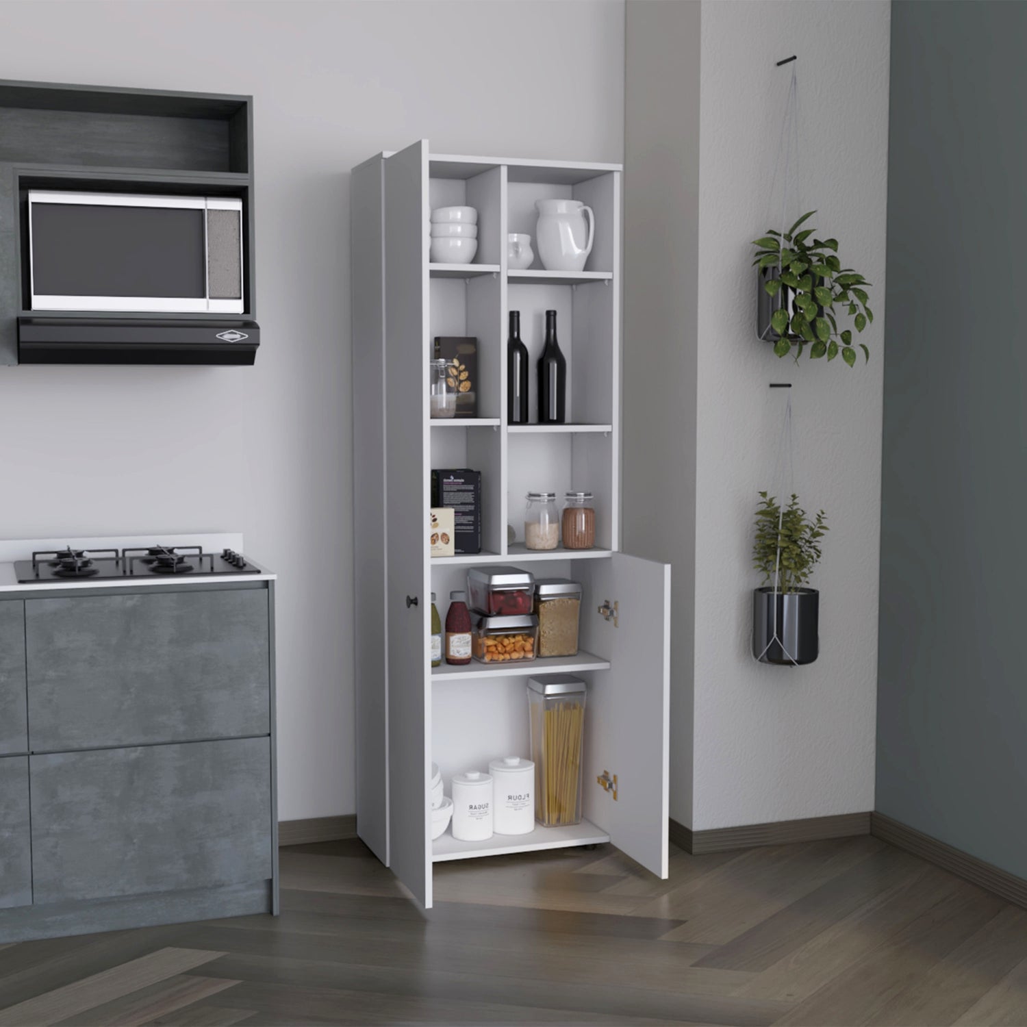 MUEBLE COCINA FMFURNITURE ISLA 2 PUERTAS FM-010B BLANCO - 6