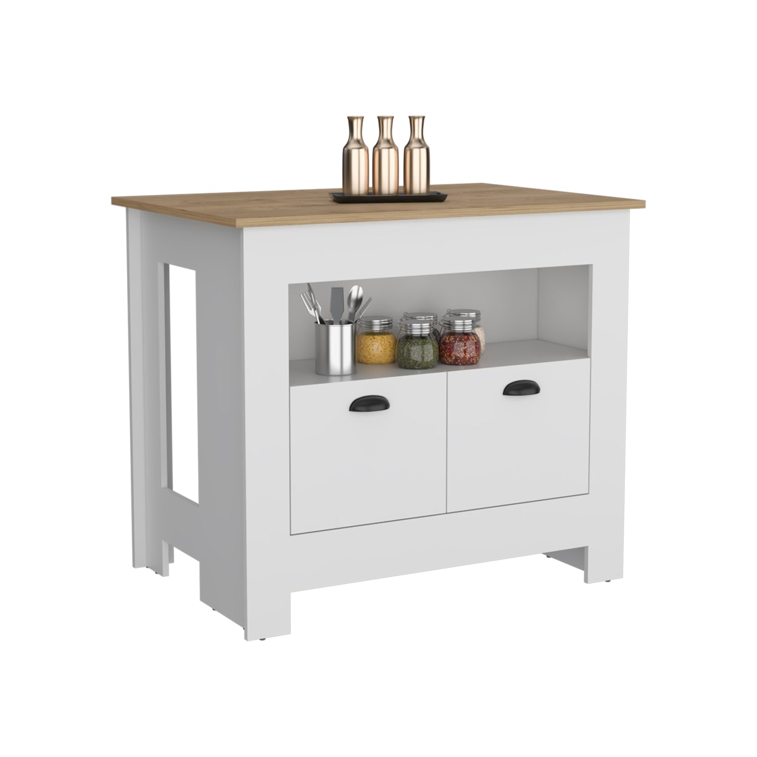 MUEBLE COCINA FMFURNITURE ISLA 2 PUERTAS FM-005B BLANCO - 4