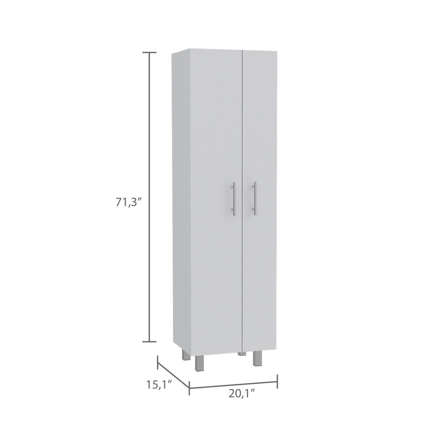 MUEBLE COCINA FMFURNITURE ASEO 2 PUERTAS FM 016B BLANCO - 2